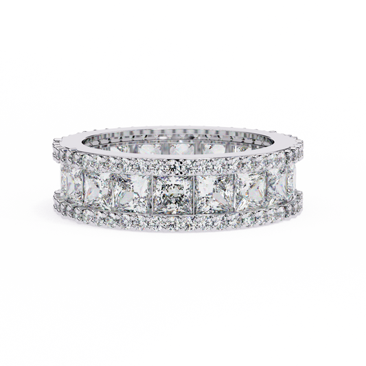 Frida Eternity Man Made Diamond Wedding Bands