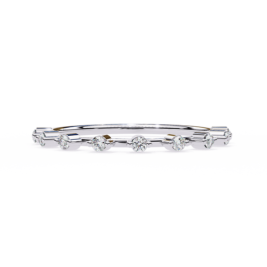 Ina Man Made Diamond Wedding Bands