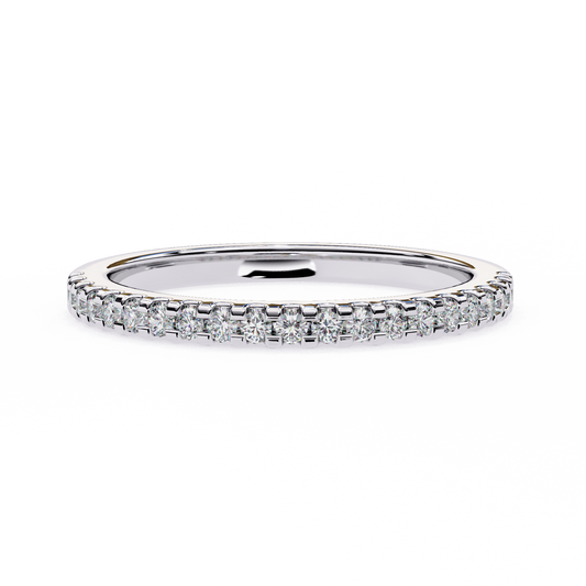 Elsa Elegant Man Made Diamond Wedding Bands in 14K Gold