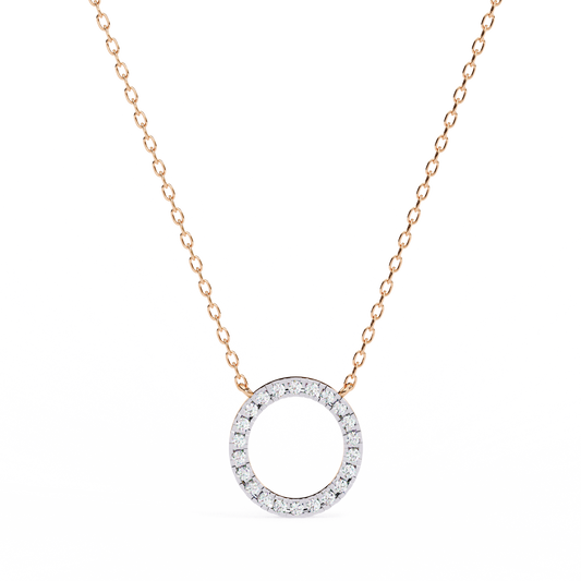 Circle of Elegance Necklace Rose Gold