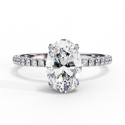 Hailey Lab Diamond Solitaire Ring