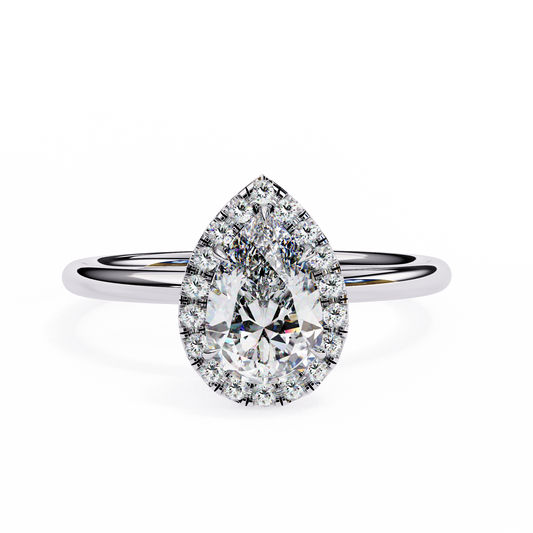 Dina Gold Lab Diamond Solitaire Ring
