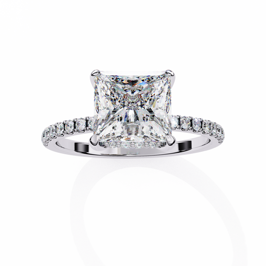 Gloria Gold Lab Diamond Solitaire Ring