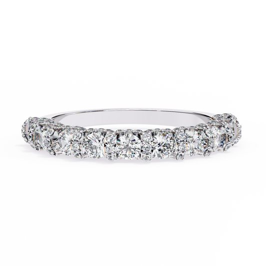 Ishika Elegant Man Made Diamond Wedding Bands