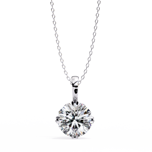 Round Diamond Bail Charm Pendant