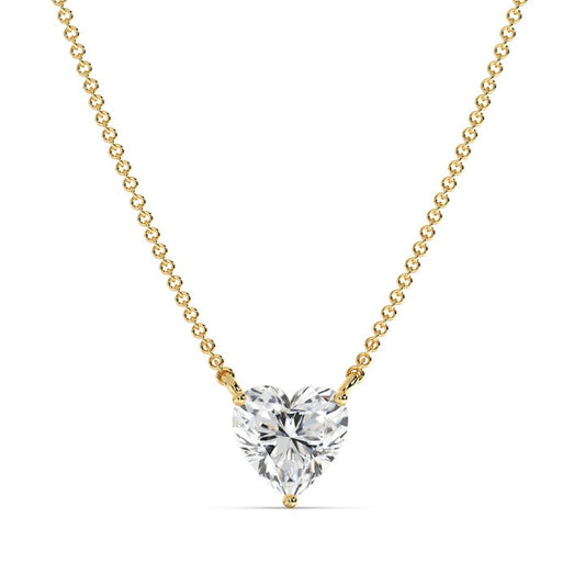 Heart-Shaped Lab Grown Diamond Pendant