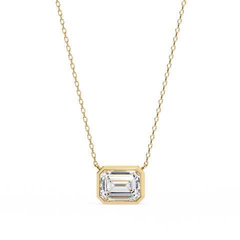 Emerald 1.90ct 14k Gold Pendant Rose Gold