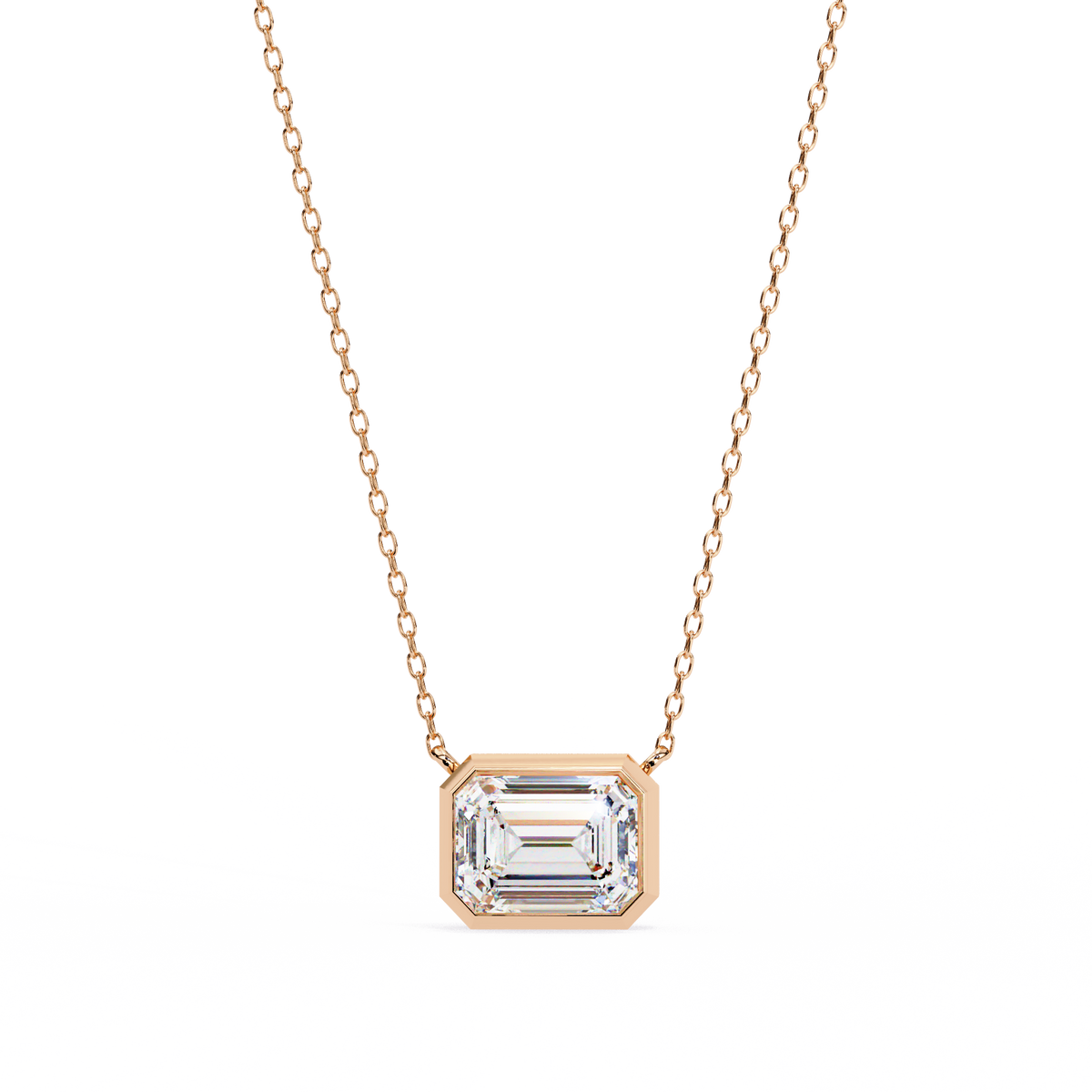 Emerald 1.90ct 14k Gold Pendant Rose Gold