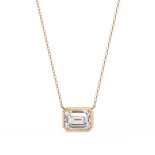 Emerald 1.90ct 14k Gold Pendant Rose Gold