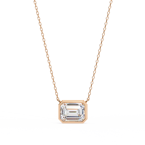 Emerald 1.90ct 14k Gold Pendant Rose Gold