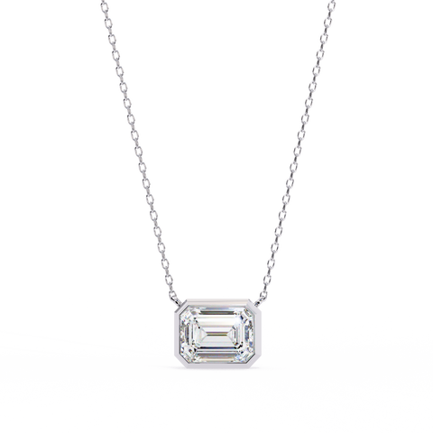 Emerald 1.90ct 14k Gold Pendant White Gold