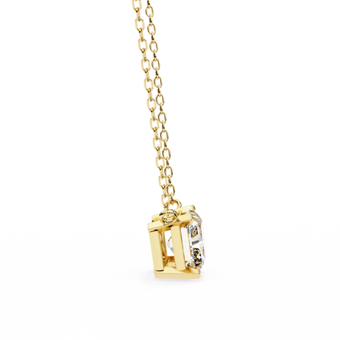 Radiant 1.95ct Diamond Pendant Yellow Gold