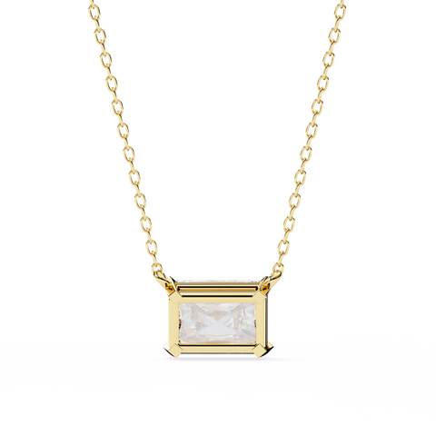 Radiant 1.95ct Diamond Pendant Yellow Gold