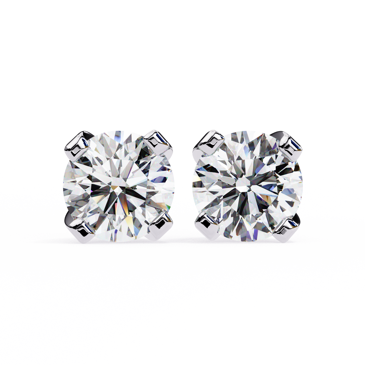 Signature Certified Lab Grown Diamond Four-Prong Studs for Women