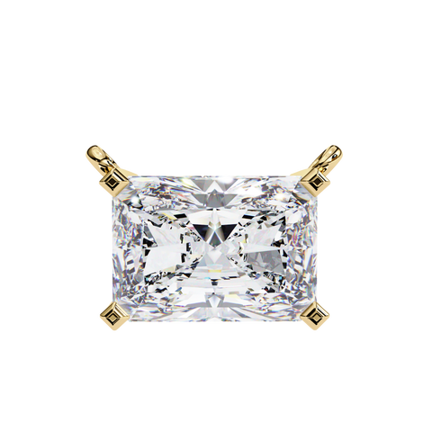 Radiant 1.95ct Diamond Pendant Yellow Gold