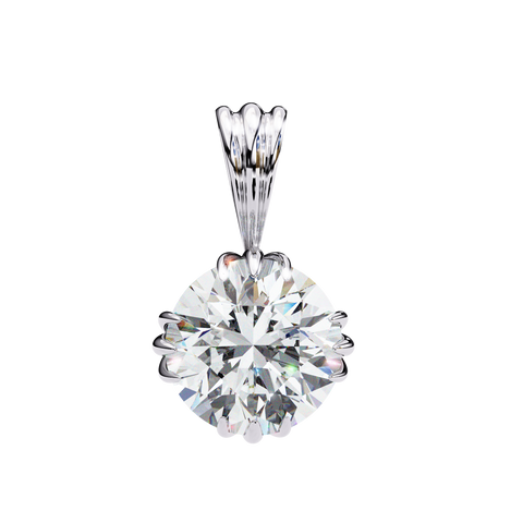 Highspark Round 2.04ct Diamond Pendant White Gold