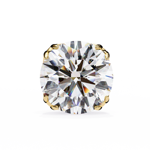 2.55ct Round Diamond 14k Gold Earrings Yellow Gold