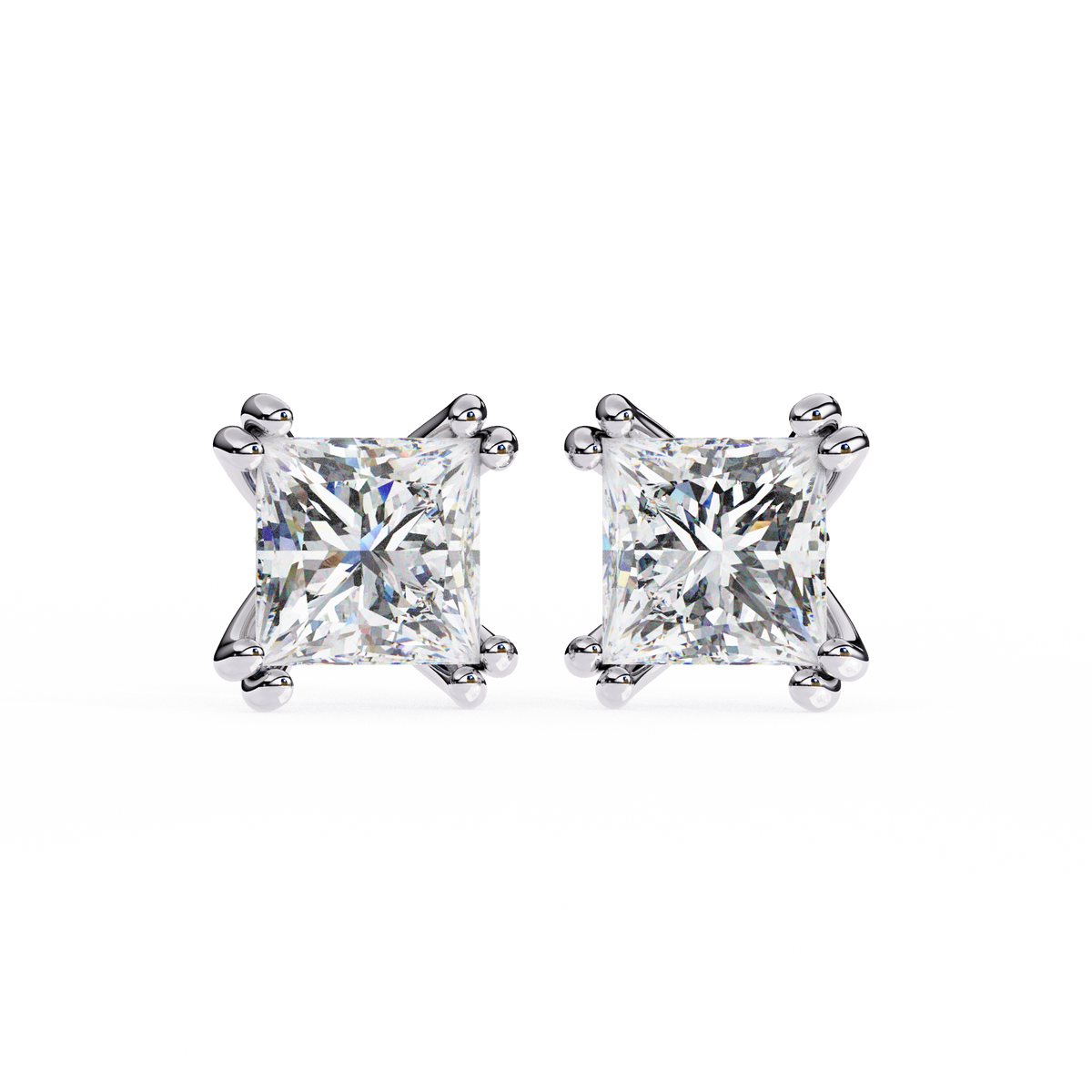 The Classic Princess four Prong-Set Studs