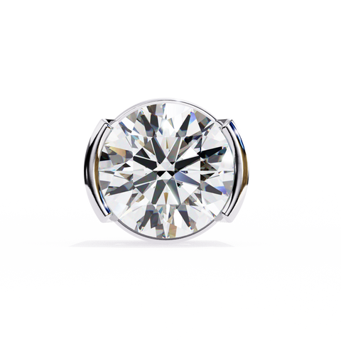 Round 2.57ct Diamond Earrings White Gold