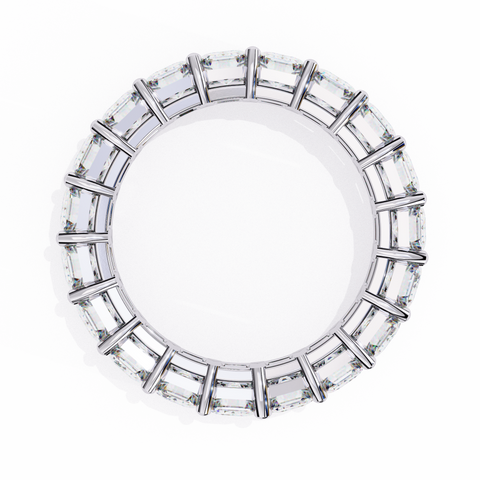 Elle Emerald Eternity Band Yellow Gold