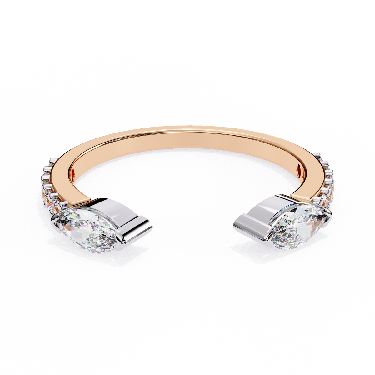 Flora Gap Band Rose Gold