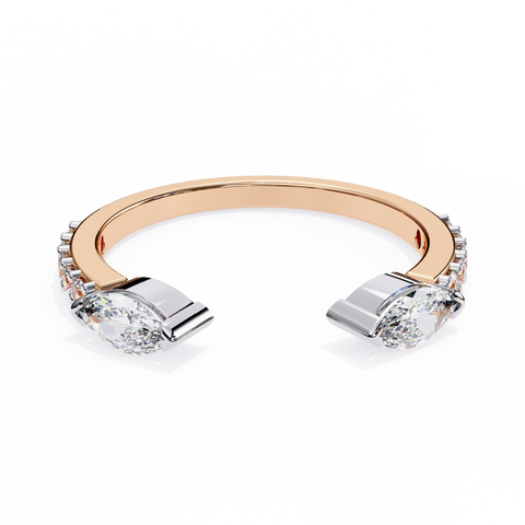 Flora Gap Band Rose Gold