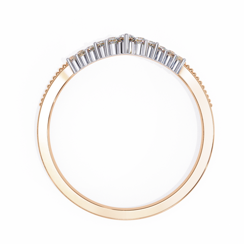 Ivie Chevron Rose Gold