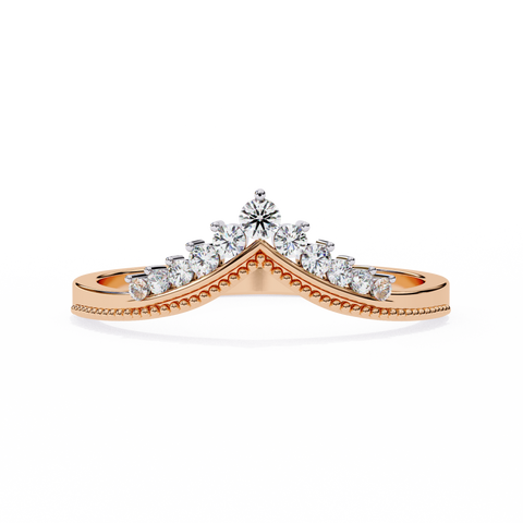 Ivie Chevron Rose Gold