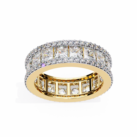 Frida Eternity Man Made Diamond Wedding Bands