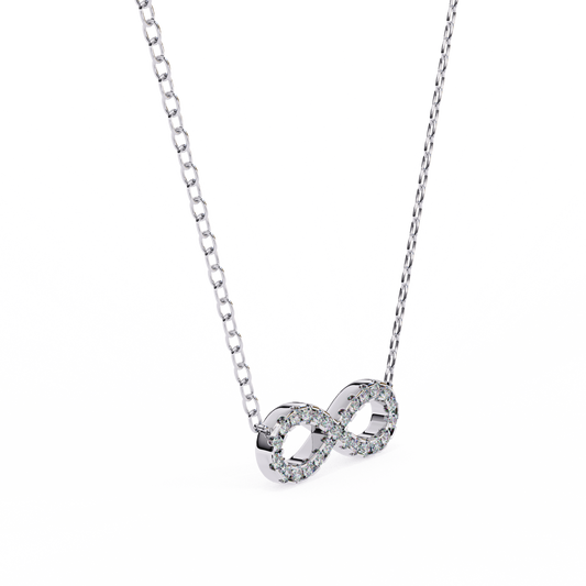 Round Cut 0.32ct Diamond Pendent White Gold