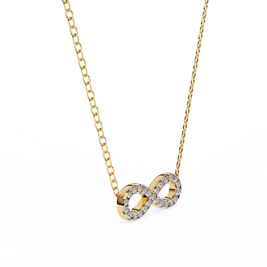 Round Cut 0.32ct Diamond Pendent Rose Gold