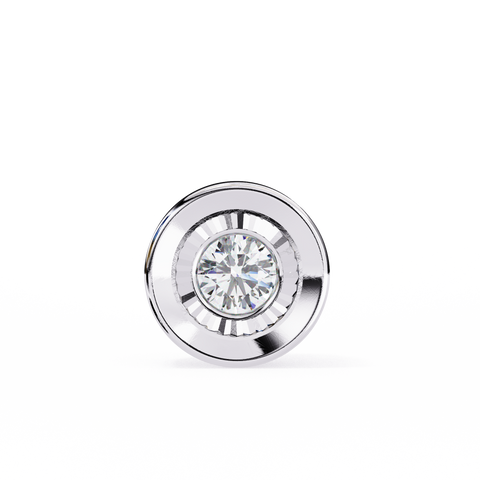 Brilliance Classic Single Solitaire Pendant White gold