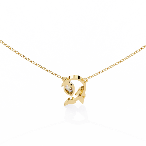 Yellow Gold Diamond Marquise Beauty Pendant Yellow Gold
