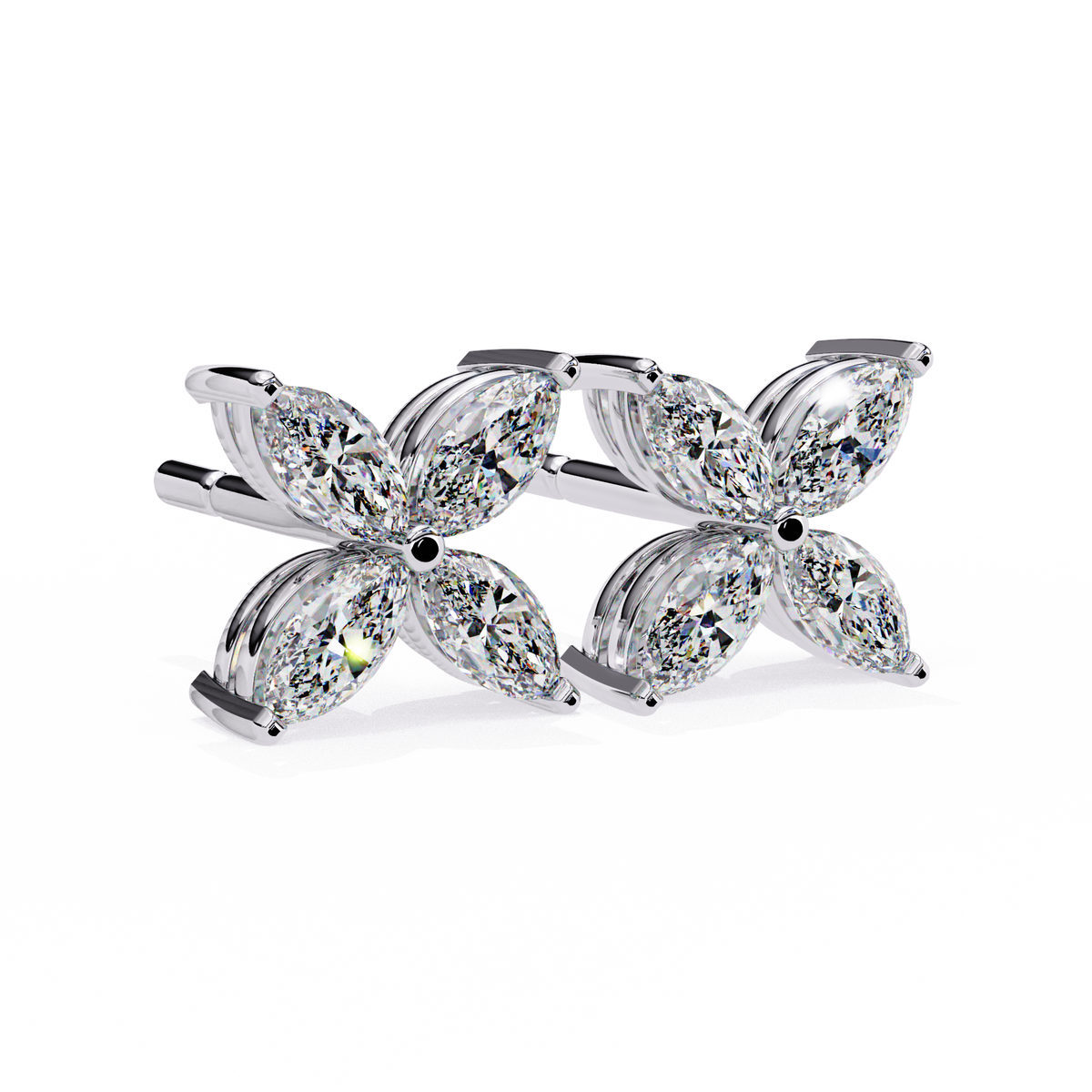 Marquise 0.88ct Diamond Earring White Gold