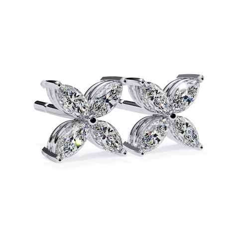 Marquise 0.88ct Diamond Earring White Gold