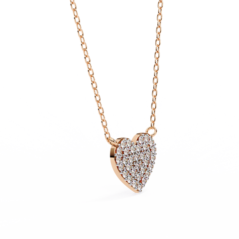 Heart Elegance Pendant Rose Gold