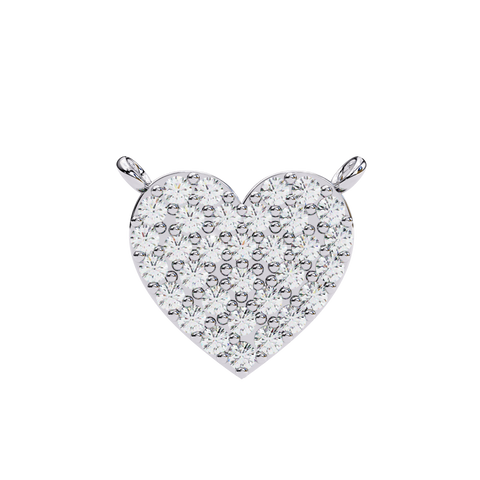 Heart Elegance Pendant White Gold