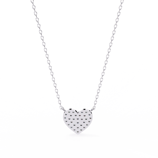 Heart Elegance Pendant White Gold