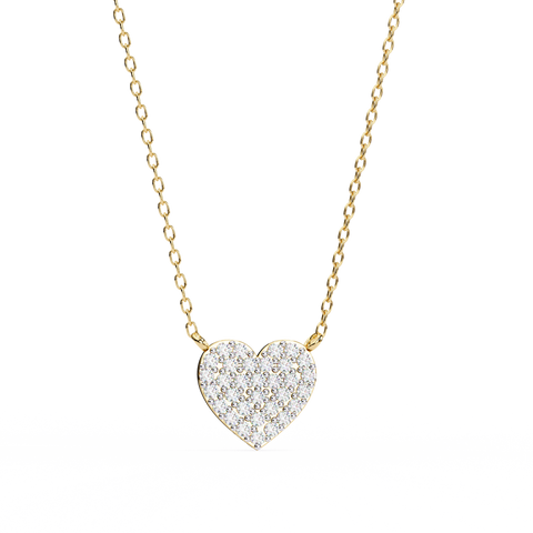 Heart Elegance Pendant White Gold