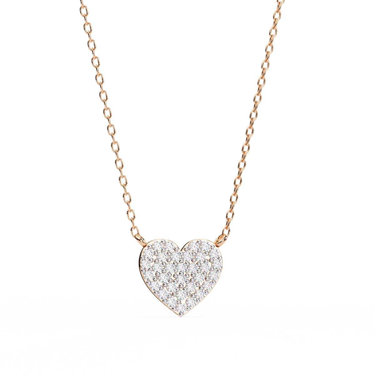 Heart Elegance Pendant Rose Gold