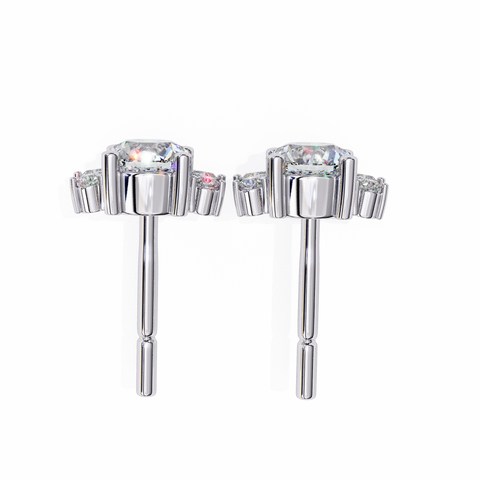 Marquise 0.68ct 14k Gold Diamond Earring White Gold