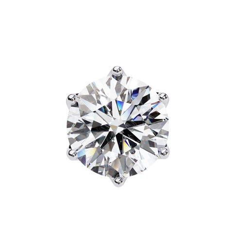 Lab Grown Diamond Stud Earring For Women White Gold
