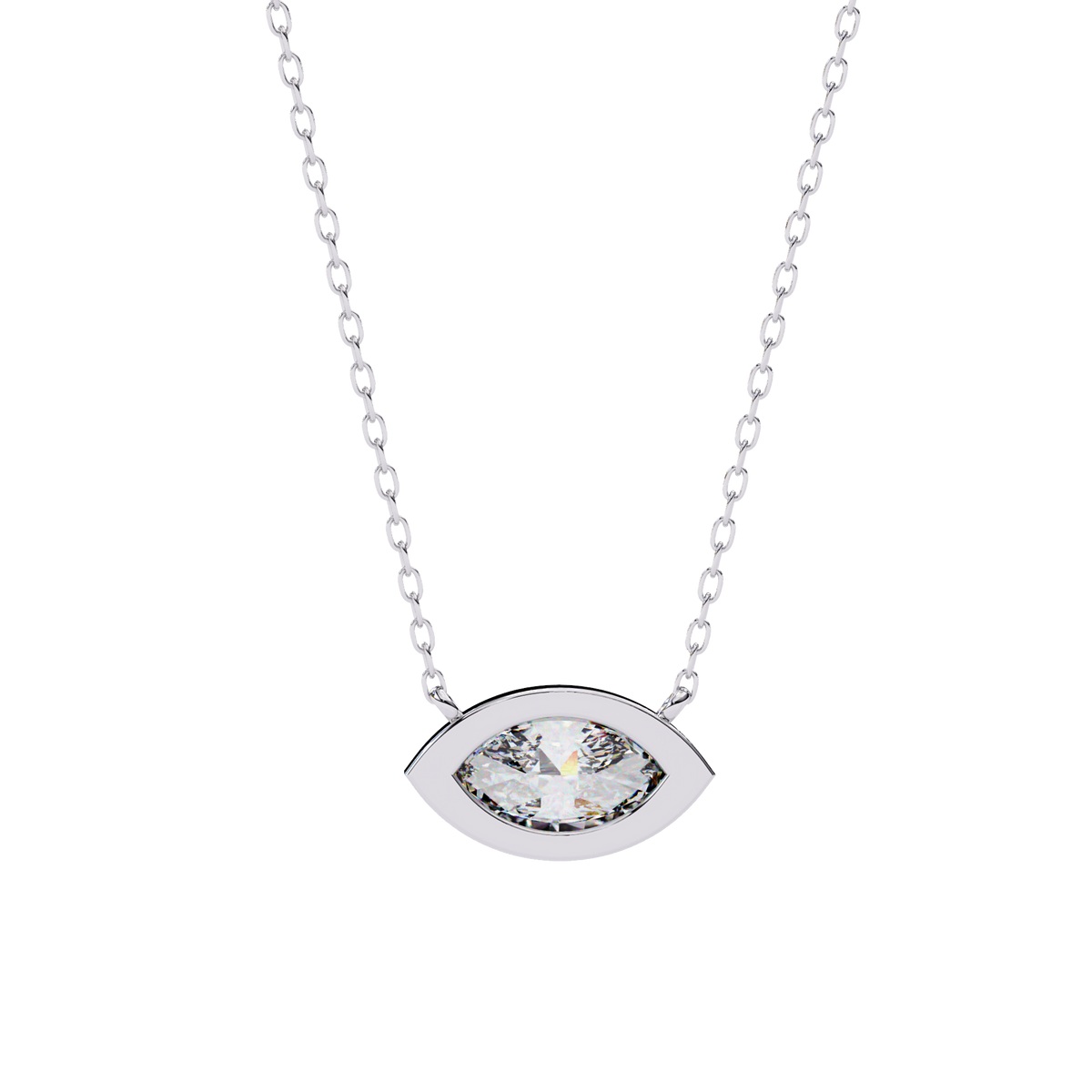 Marquise Cut Bezel Pendant