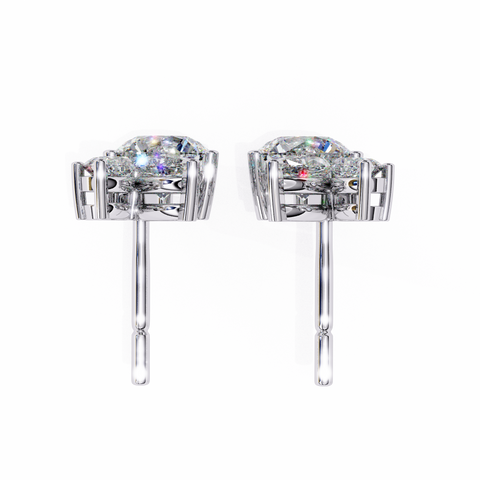 Premium shape White Diamond Earring White Gold