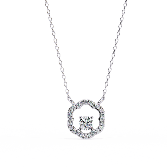 Round Cut Gold Diamond