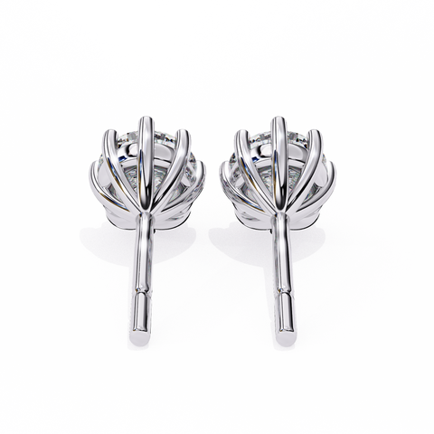 2.57ct Round Diamond 14k Earrings White Gold