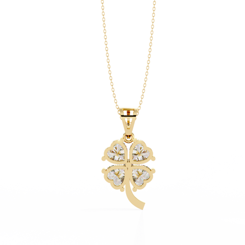 Heart-Petal Clover Pendent