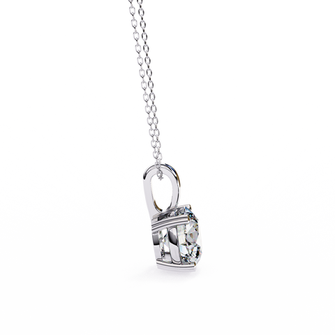 Round 0.93ct 14k Dimaond Pendant White Gold