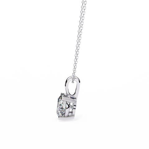 Round 0.93ct 14k Dimaond Pendant White Gold