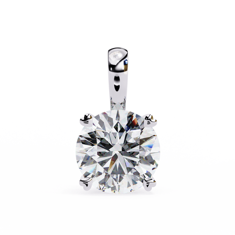 Round 0.93ct 14k Dimaond Pendant White Gold